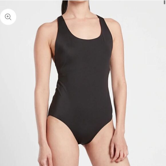 Athleta Malibu Swimsuit One Piece Black Strappy NWT Small - Picture 12 of 13